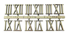 1/2&quot; Roman Gold Clock or Craft Numerals -Numbers 3,6,9,12 - NR312-12 - £1.80 GBP