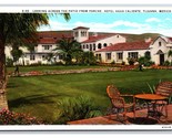 Patio De Las Palmas Hotel Agua Caliente Tijuana Mexico UNP WB Postcard Y17 - $4.90