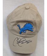 CHARLIE SANDERS &quot;HOF &#39;07&quot; Autographed Signed Detroit Lions Ford Field Hat - $68.66 CAD