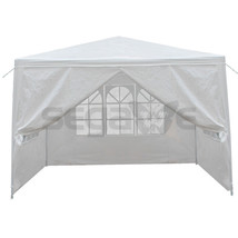 10&#39; X 10&#39; Outdoor Canopy Party Wedding Tent Gazebo Pavilion W/4 Side Wal... - £72.73 GBP