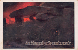 Am Hünengrab Zur Sommersonn-Künstler Artist-AK Franz Jung~WW1 Military Postcard - £4.42 GBP