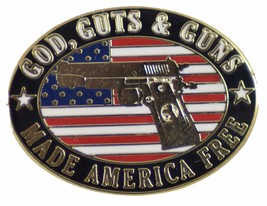 God, Guts And Guns Lapel Pin Or Hat Pin - Veteran Owned Business - £4.37 GBP