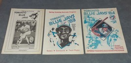 Lot of 3 Toronto Blue Jays Spring Training Souvenir Programs 1980 1983 1984 - £14.50 GBP