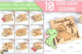 Kids Cards Laser Cut Bundle - $4.00