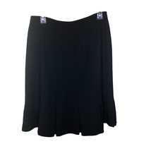 Kasper Separates Womens Black Pleated A-Line Skirt 6Petite Lined Career Polyeste - £13.35 GBP