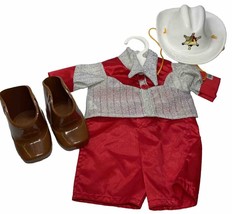 Cabbage Patch Kids Western Collection Cowboy Outfit Boots Hat 3916 (White Hat) - £13.34 GBP