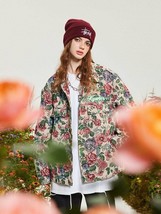 Original Japanese retro heavy industry floral embroidered jacket for women - £104.66 GBP