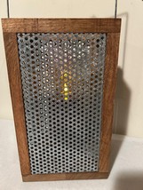 Square wood Lantern with Candlle image 3