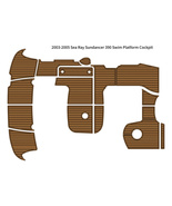 2003-2005 Sea Ray Sundancer 390 Swim Platform Cockpit Pad Boat EVA Teak ... - $1,350.00