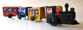 ZIG-ZAG Train ✱ Vtg Western Comic Litho Wind-Up Tin Toy ~ Mtu Korea 70´s ~Works - $25.99