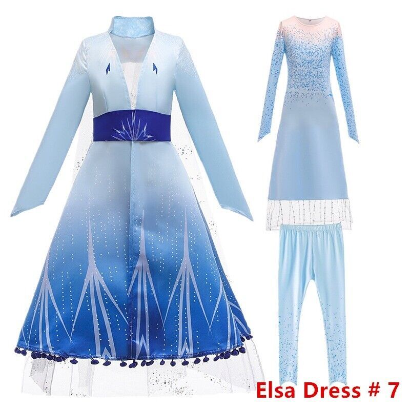 Primary image for Princess Elsa Anna Costume Party Cosplay Dress Pants Clothes Coat Set