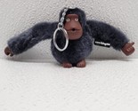 Kipling Monkey Gorilla Ape Plush Keychain Marcello Black Brown - £9.33 GBP