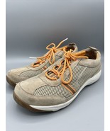 Dansko Tan Suede Leather Lace Up Sneakers Comfort Size 39 - $389.93 MXN