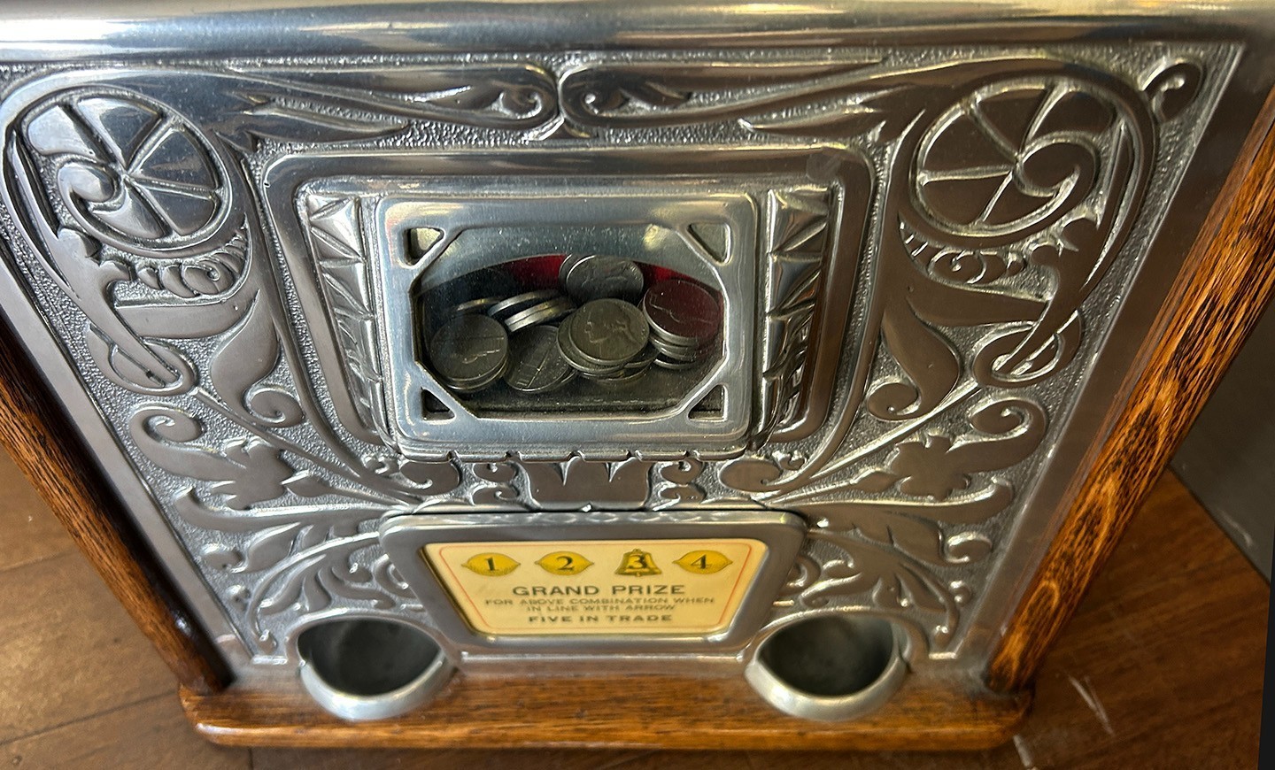 Caille Superior Deluxe 5c 4 Reel Slot Machine Circa 1930's Item image 3