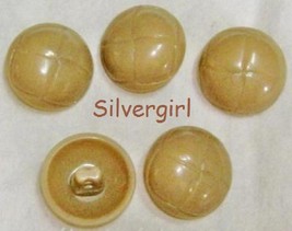 Vintage Leather Look Plastic Jacket Buttons - £3.17 GBP