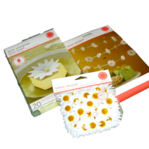 PARTY DECORATIONS daisy garland ,hexagonal favor bxs, fabric daisies (pa... - $10.00
