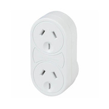 Jaycar Mains Surge Protector Double Outlet (White) - $26.15