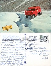 Canada British Columbia Athabasca Glacier Snowmobile Posted 1970 VTG Pos... - $9.40