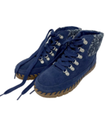 Muk Luks Women&#39;s Suede Lace Up Boots Blue Size 9 - €20,46 EUR
