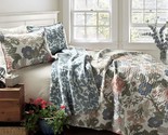 Lush Decor Floral Sydney 3-Piece Quilt Set Reversible Bedding (King), Le... - $104.49