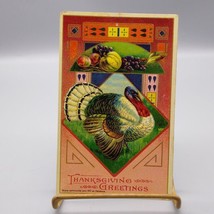 Antique Thanksgiving Greetings Embossed Postcard, Heymann 1912 SB Series... - £15.99 GBP