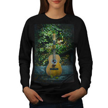 Wellcoda Guitar Song Nature Womens Sweatshirt, Music Casual Pullover Jumper - £22.91 GBP+