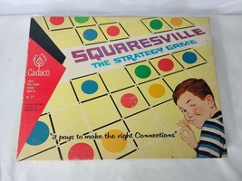 Vintage Squaresville The Strategy Board Game 1968 Cadaco Complete - $43.96