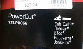 OREGON 72LPX068; 68DL,3/8P,.050; 18&quot; POWER CUT CHAIN; LOTOF 2 - $29.95