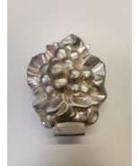 VINTAGE Hinged Pewter Ice Cream Chocolate Mold GRAPE BUNCH on Leaf # 580 - £164.98 GBP