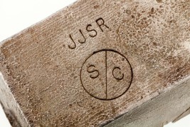 Vintage J &amp; J Smelting and Refining Old Pours Bar .999 Silver 101 Ounces - £5,889.49 GBP