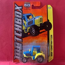 2012 Matchbox MBX Construction Tractor INC Color Blue &amp; Yellow 57/120 - VHTF - £12.63 GBP