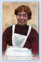 Bamforth Comic Ugly Woman Does Not Have a Jealous Husband 1908 DB Postcard Q10 - £4.66 GBP