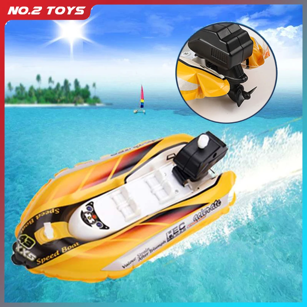 Kids Bath Toy Inflatable Boat Clockwork Wind Up Ship Play Water Bathroom... - £14.99 GBP