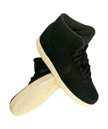 NWT NIKE MSRP $124.99 EBERNON MID SE WOMEN&#39;S BLACK HI TOP SNEAKERS SIZE ... - £30.04 GBP