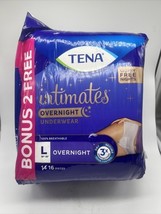 Tena Intimates Overnight Incontinence Underwear 16 Count Large 39” ~ 52” - $13.25