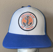 Grundens USA Sweden Blue Mesh Trucker Hat Adjustable Snapback  - $30.00