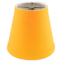 Royal Designs Empire Flame Clip On Chandelier Lamp Shade, Yellow, 3&quot; x 5&quot; x 4.5&quot; - £11.93 GBP