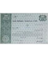 Gulf Republic Financial Corp Stock Certificate -1972 - Rare Scripophilly... - $59.95