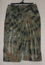 Excellent Womens Vintage Cherokee Long Tie Dye Camo Skirt W/ Pockets Size 16 - £34.88 GBP