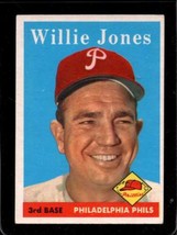 1958 Topps #181 Willie Jones Ex Phillies *X36568 - £3.66 GBP