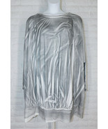 CYNTHIA ASHBY Vega Tunic Oversized Bamboo Jersey Sublimation White Black... - £89.58 GBP