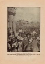 Antique 1910 Print The Life Of King Edward VII and Career of King George... - $20.75
