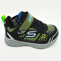 Skechers Mighty Stride Black Lime Toddlers Boys Size 5 Sneakers - £23.93 GBP