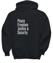 I Have Brought Peace Freedom Justice and Security Hoodie Powerful Speech... - $37.02+