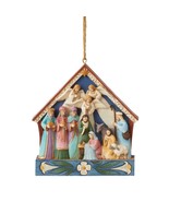 Jim Shore Nativity Scene Ornament 3.8&quot; High Resin Heartwood Creek Christmas - $24.74