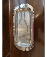 W&amp;S Blackinton Vintage 10” Silver Plate Tray Butter Relish Cranberry Bre... - $17.81