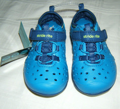 Stride Rite Boys M2P Phibian Shoes Sandals Blue Toddler Size 4 - £10.35 GBP