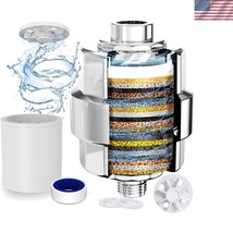 High Output Shower Filter with 4 Cartridges - Softens Hard Water Efficie... - $14.50