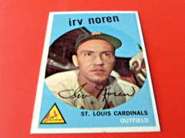 1959  TOPPS  # 59   IRV  NOREN    CARDS     NEAR  MINT /  MINT  OR  BETT... - $29.99
