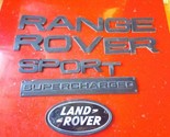 Range Rover Sport Super Charged Letter Rear Trunk Emblem Badge Black Fac... - $26.99